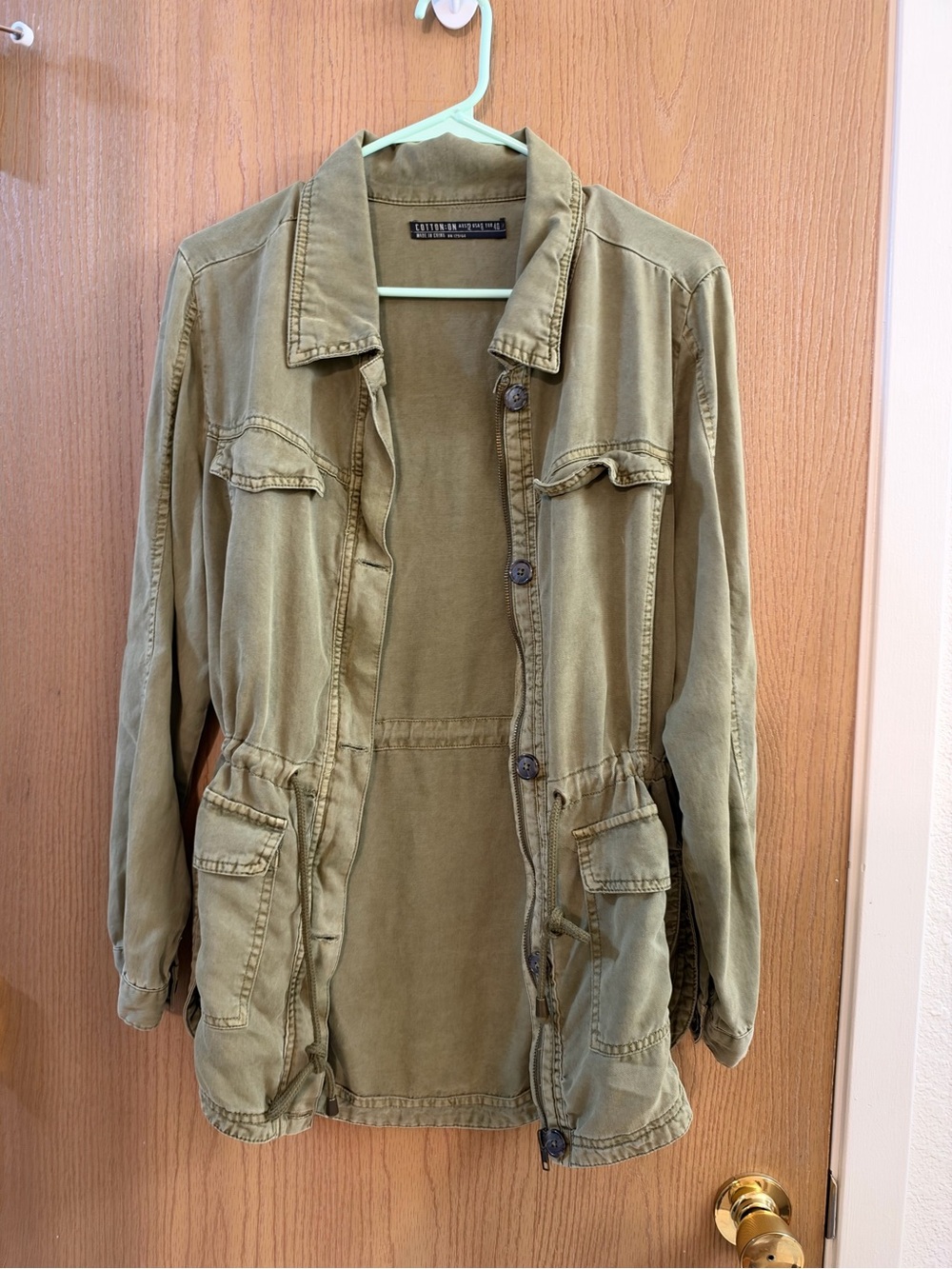 Cotton On Olive green lyocell utility jacket